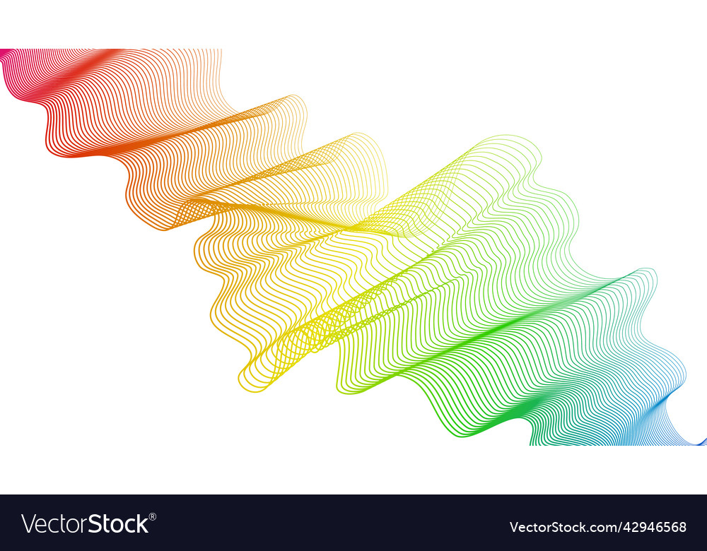 Abstract backdrop with wave gradient lines vector image Abstract backdrop with wave gradient lines