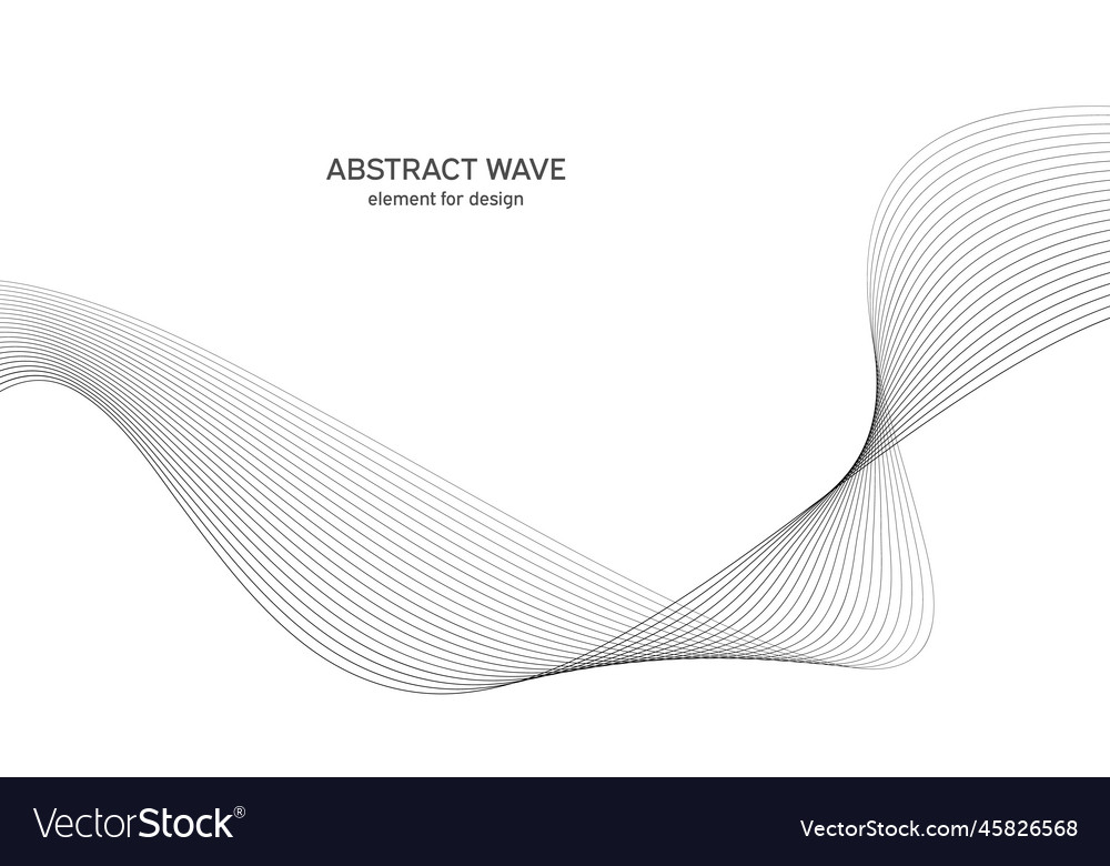 Abstract wave element for design digital