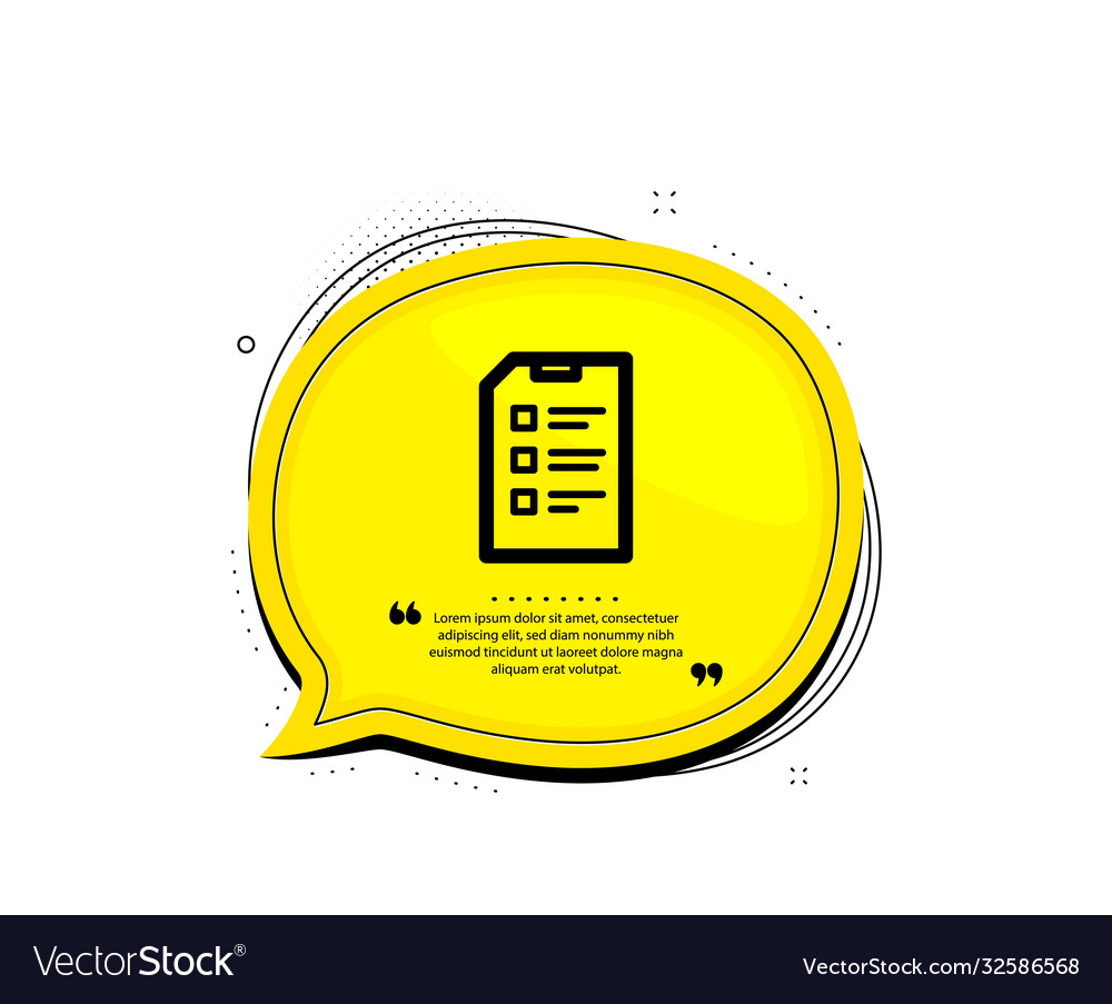 Checklist document icon file sign