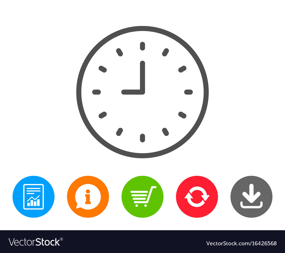 Clock Line Icon - Time & Schedule
