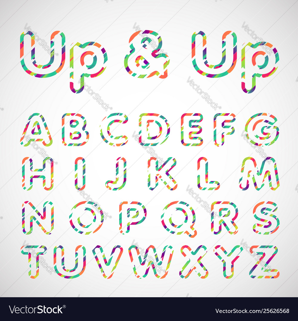 Colorful character set