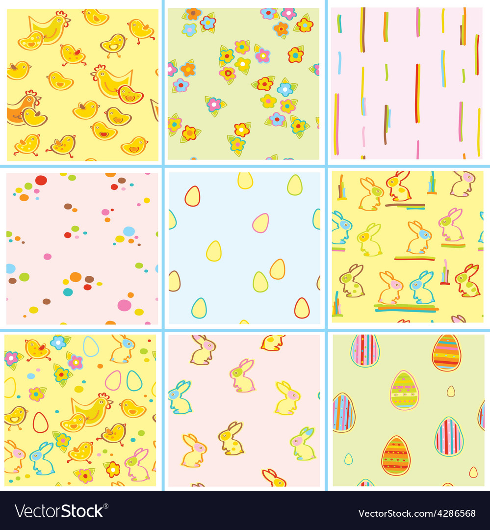 Easter Seamless Patterns
