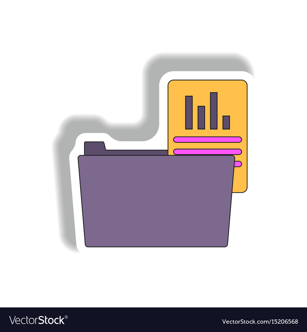 Folder with report in paper