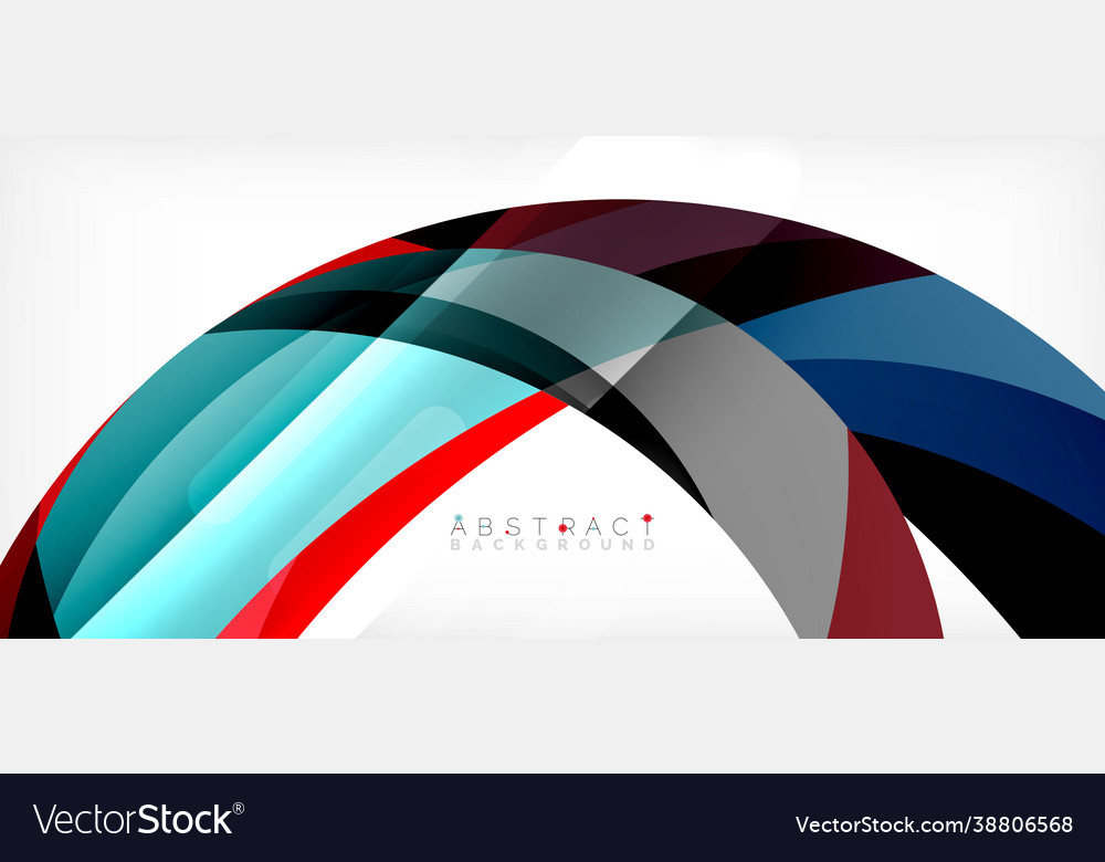 Geometric abstract background circle created vector image Geometric abstract background circle created