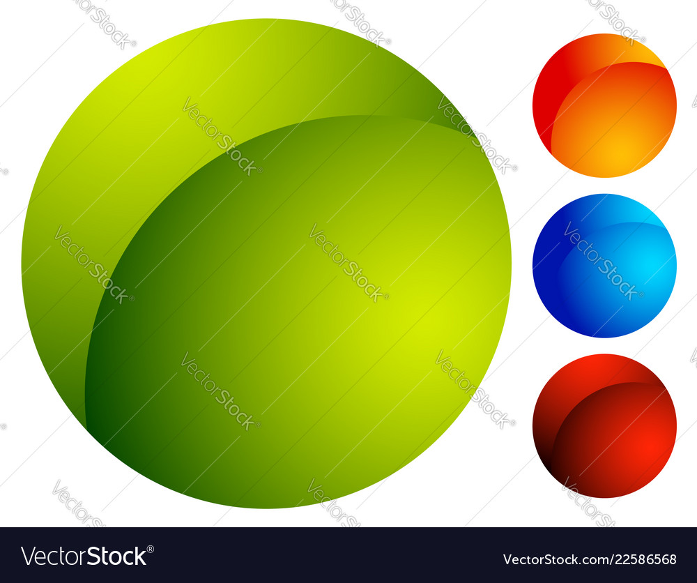 Glossy button badge shape background in 3 color
