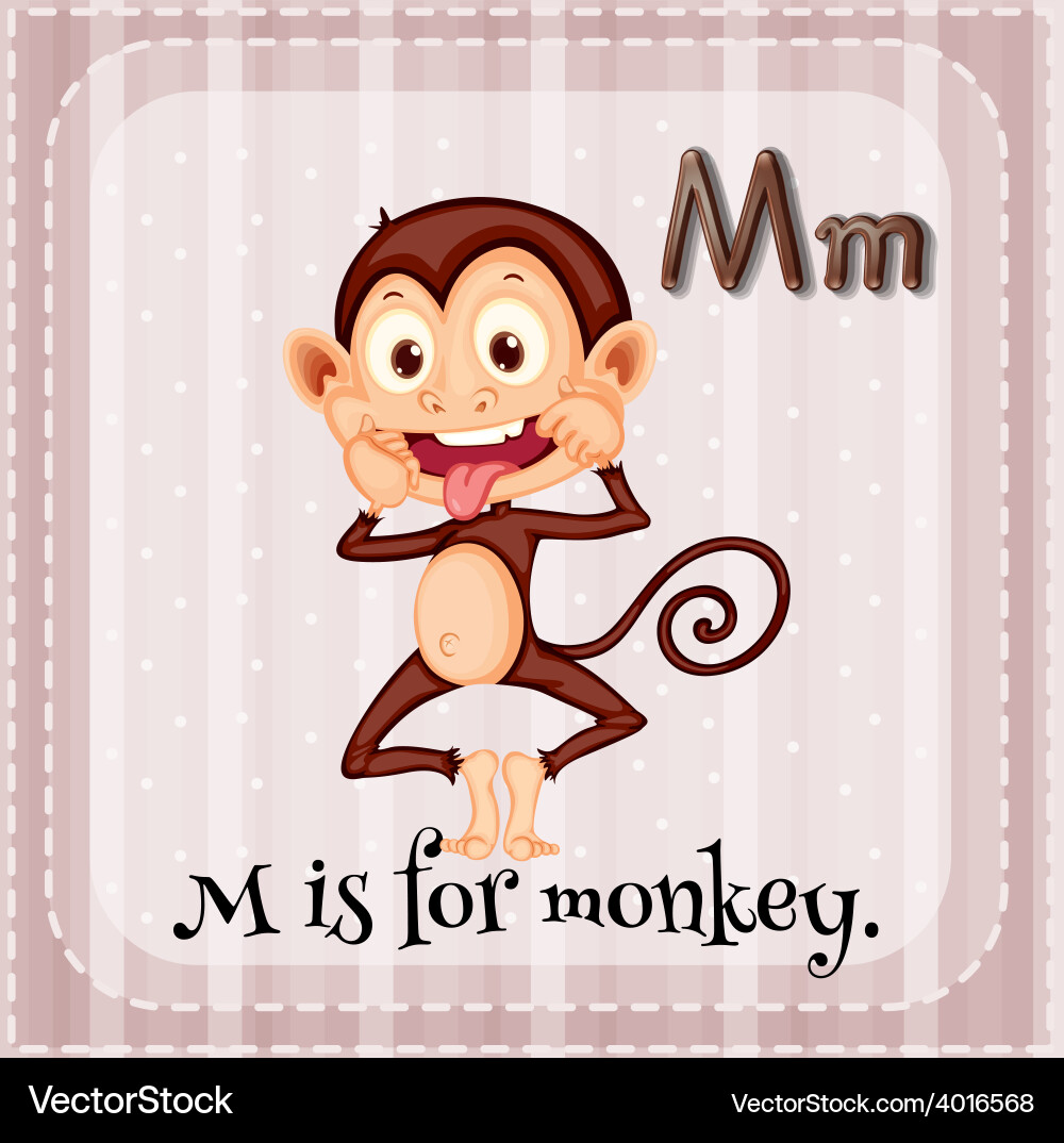 Letter m Royalty Free Vector Image - VectorStock