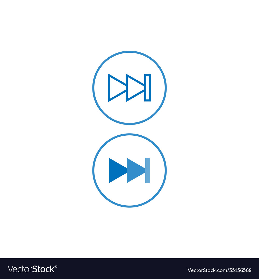 Media player button icon design
