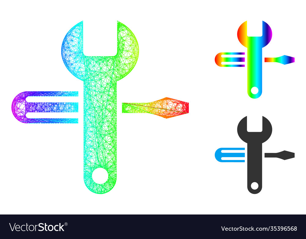 Spectrum hatched gradient tuning icon vector image Spectrum hatched gradient tuning icon