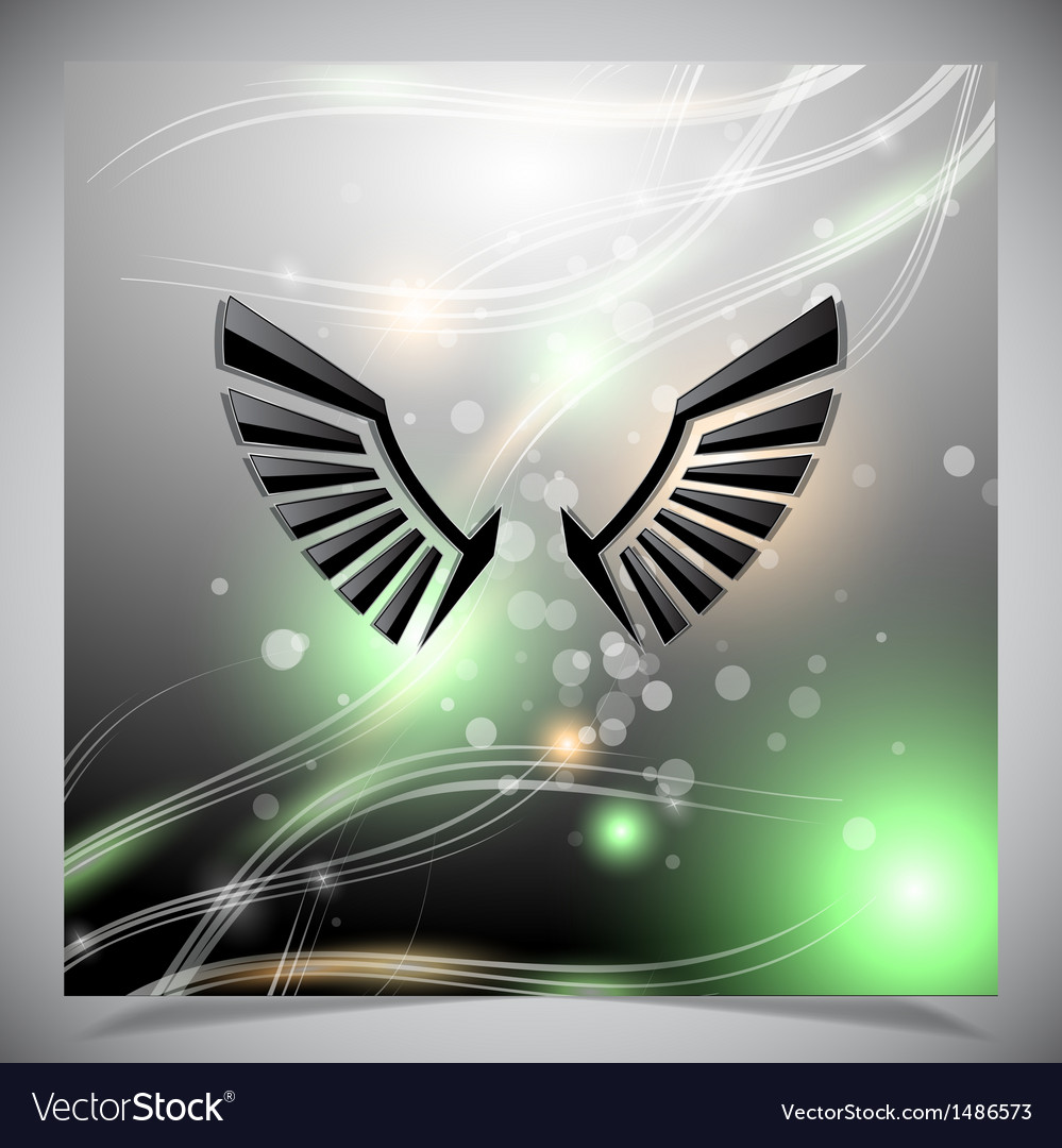 Abstract background with wings