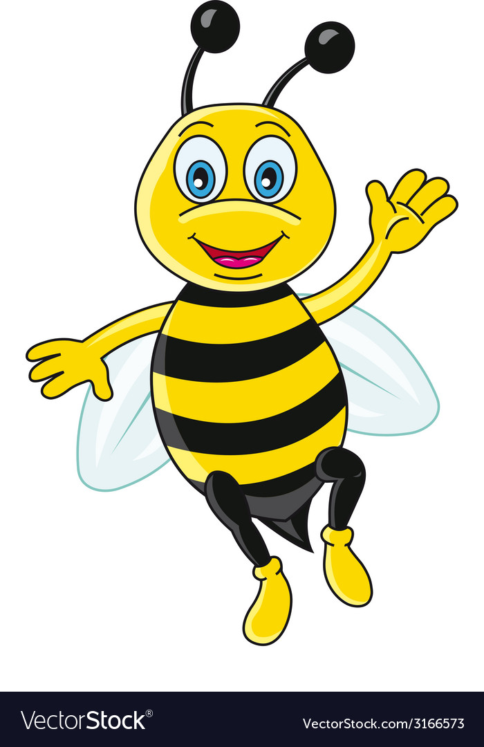 Funny bee Royalty Free Vector Image - VectorStock