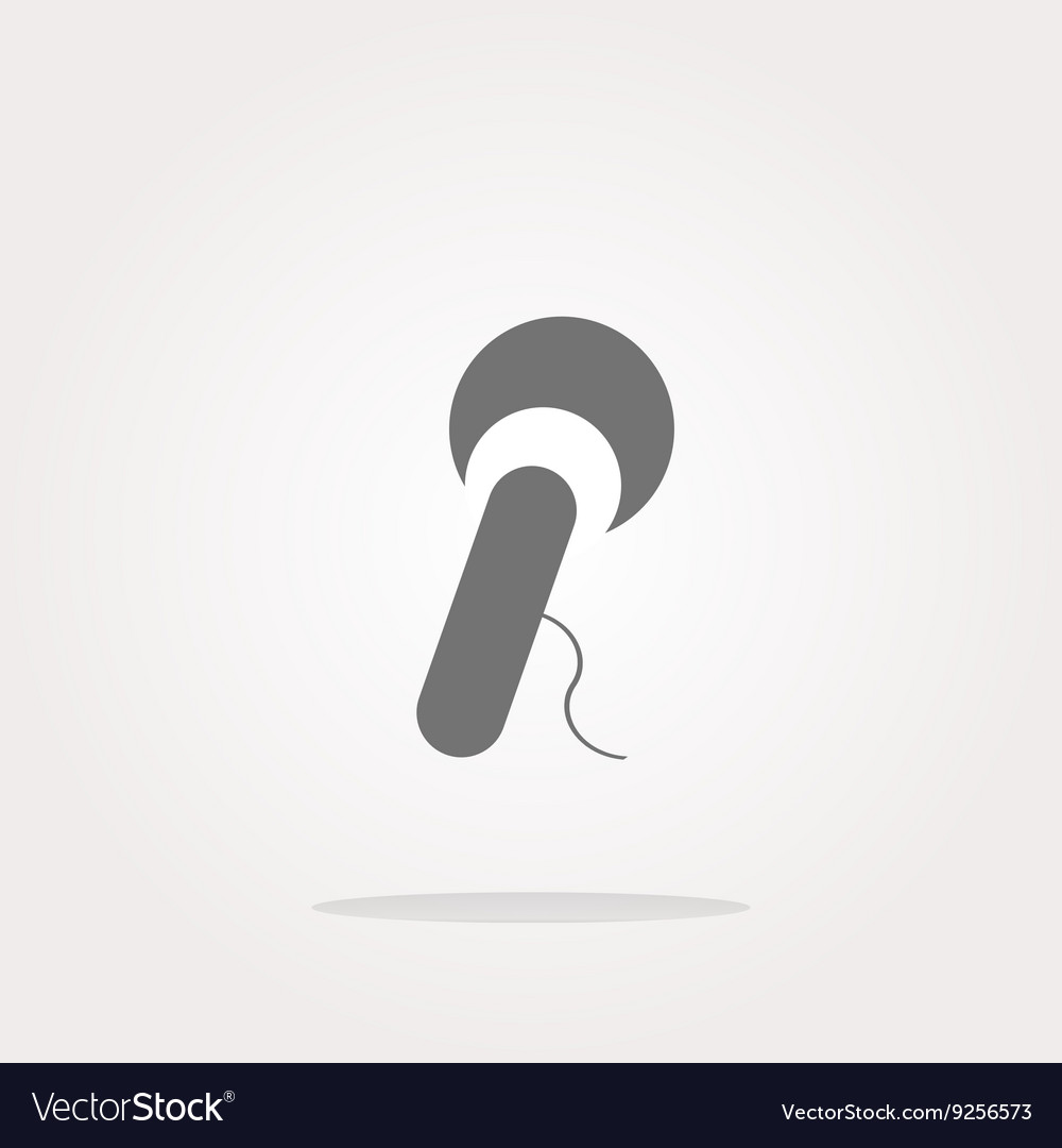 Microphone icon web button isolated