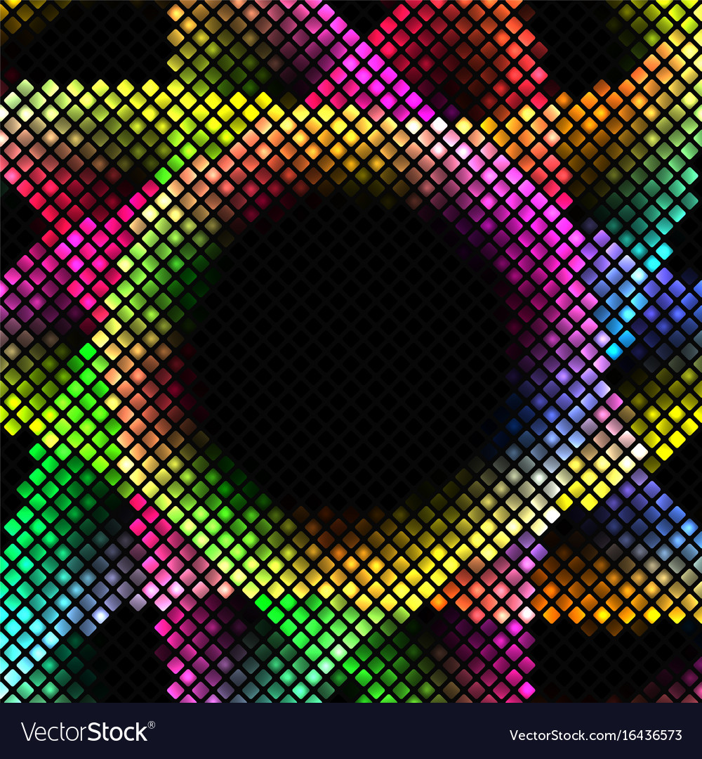 Mosaic background square with round corners