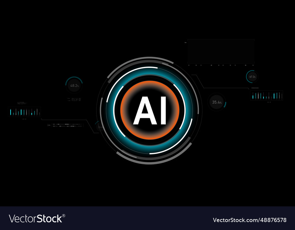 Ai with hud design element 005 vector image Ai with hud design element 005