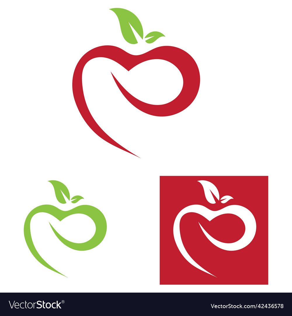 Apple2 Royalty Free Vector Image - Vectorstock