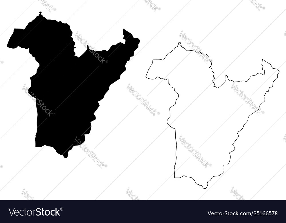 Bie province map Royalty Free Vector Image - VectorStock