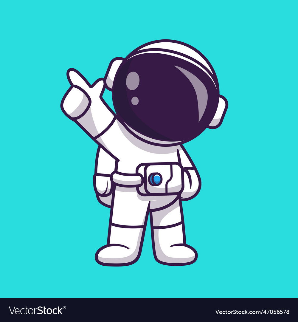 Cute Astronaut Dance Cartoon Royalty Free Vector Image 9114