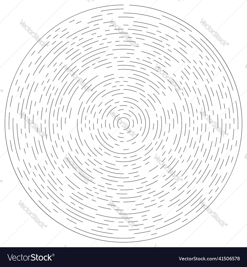 Radial radiating circular concentric lines element Vector Image Radial radiating circular concentric lines element
