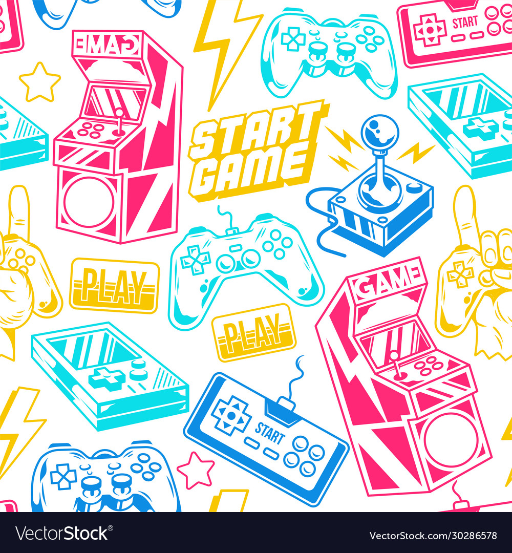 Retro Arcade Pattern