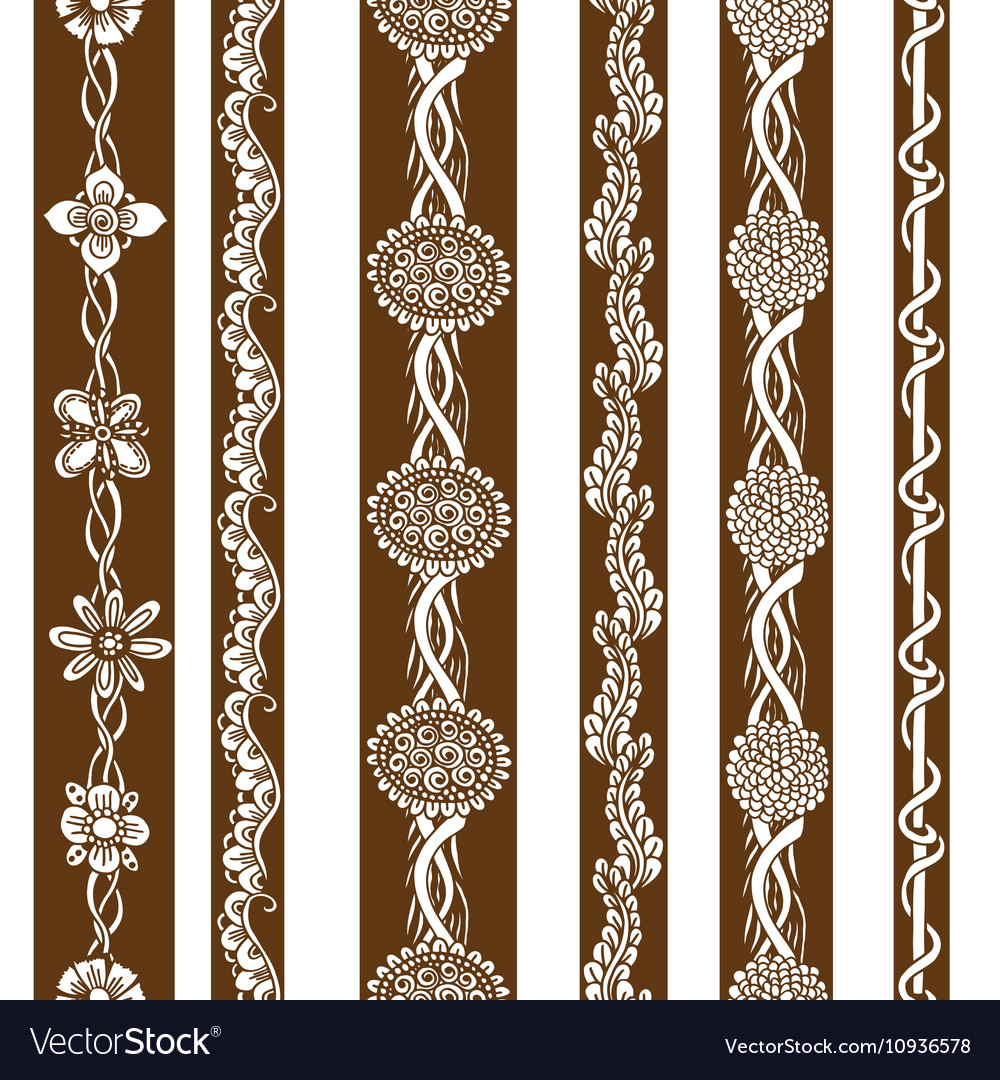 Set vintage ornate borders