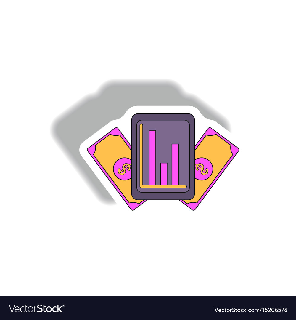 Statistical bar graph on gadget