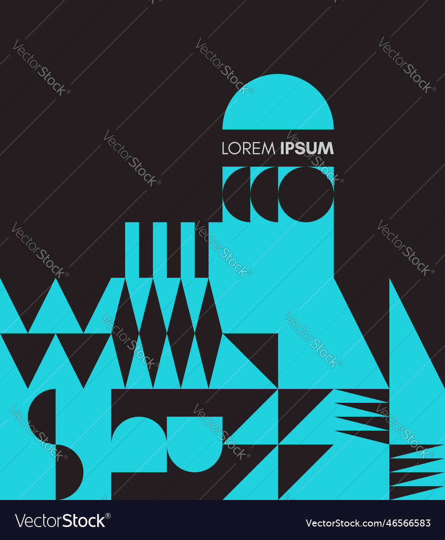 Abstract geometric pattern with simple shapes vector image Abstract geometric pattern with simple shapes