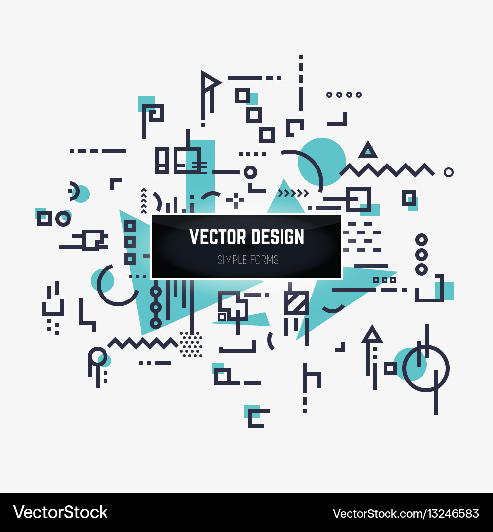 Abstract shapes background Royalty Free Vector Image