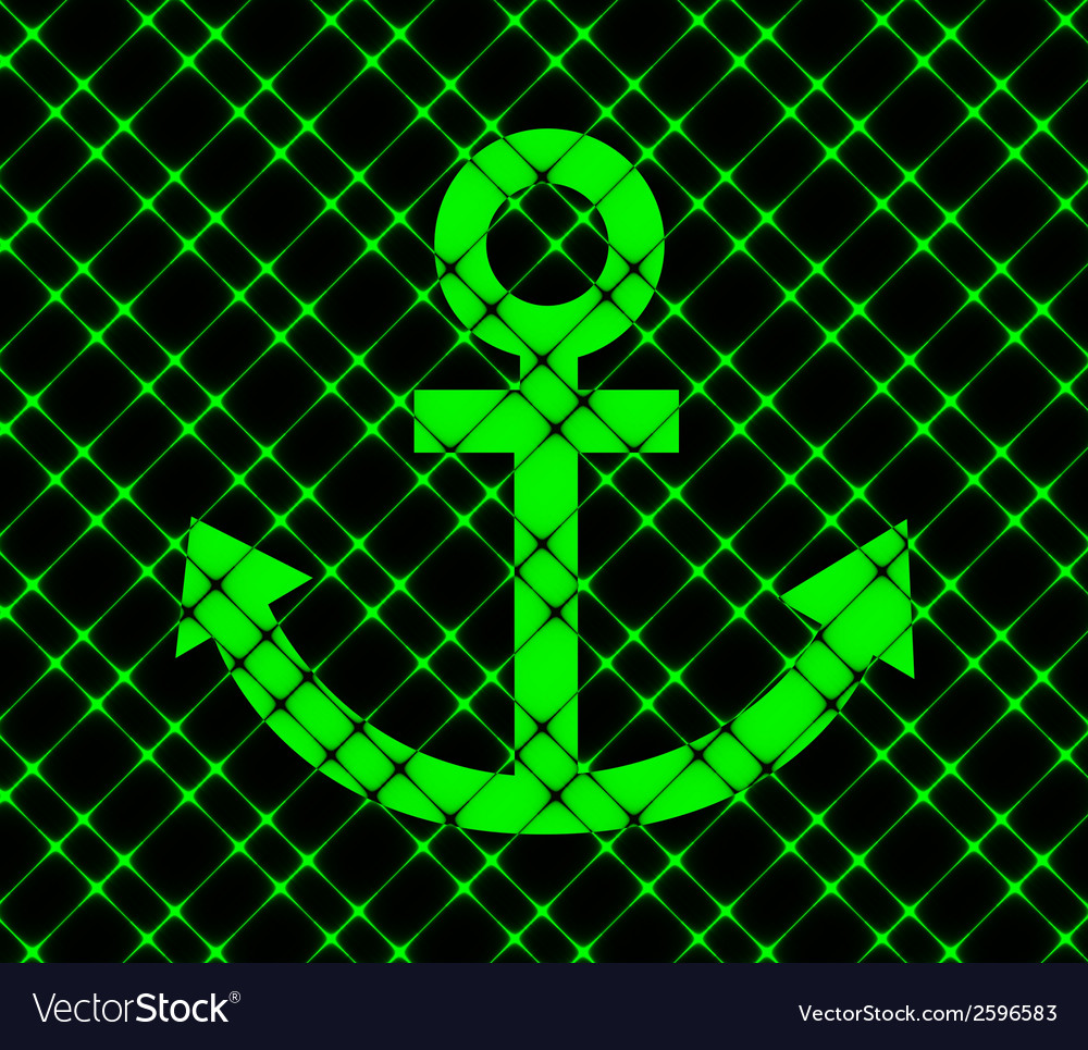 Anchor flat modern web button and space for your