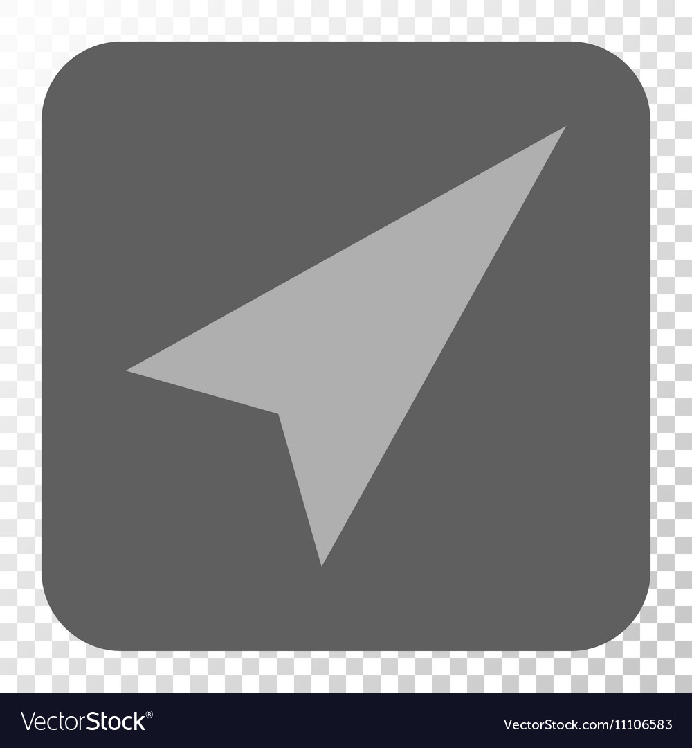 Arrowhead right-up rounded square button