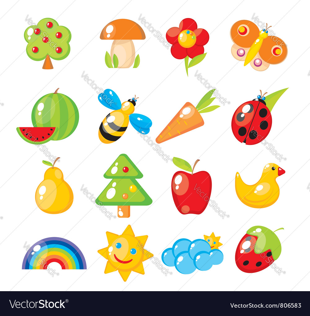 Children set Royalty Free Vector Image - VectorStock