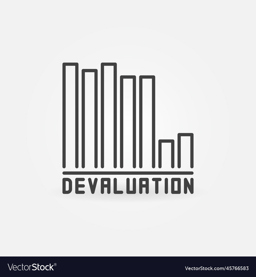 Devaluation bar chart currency value lowering