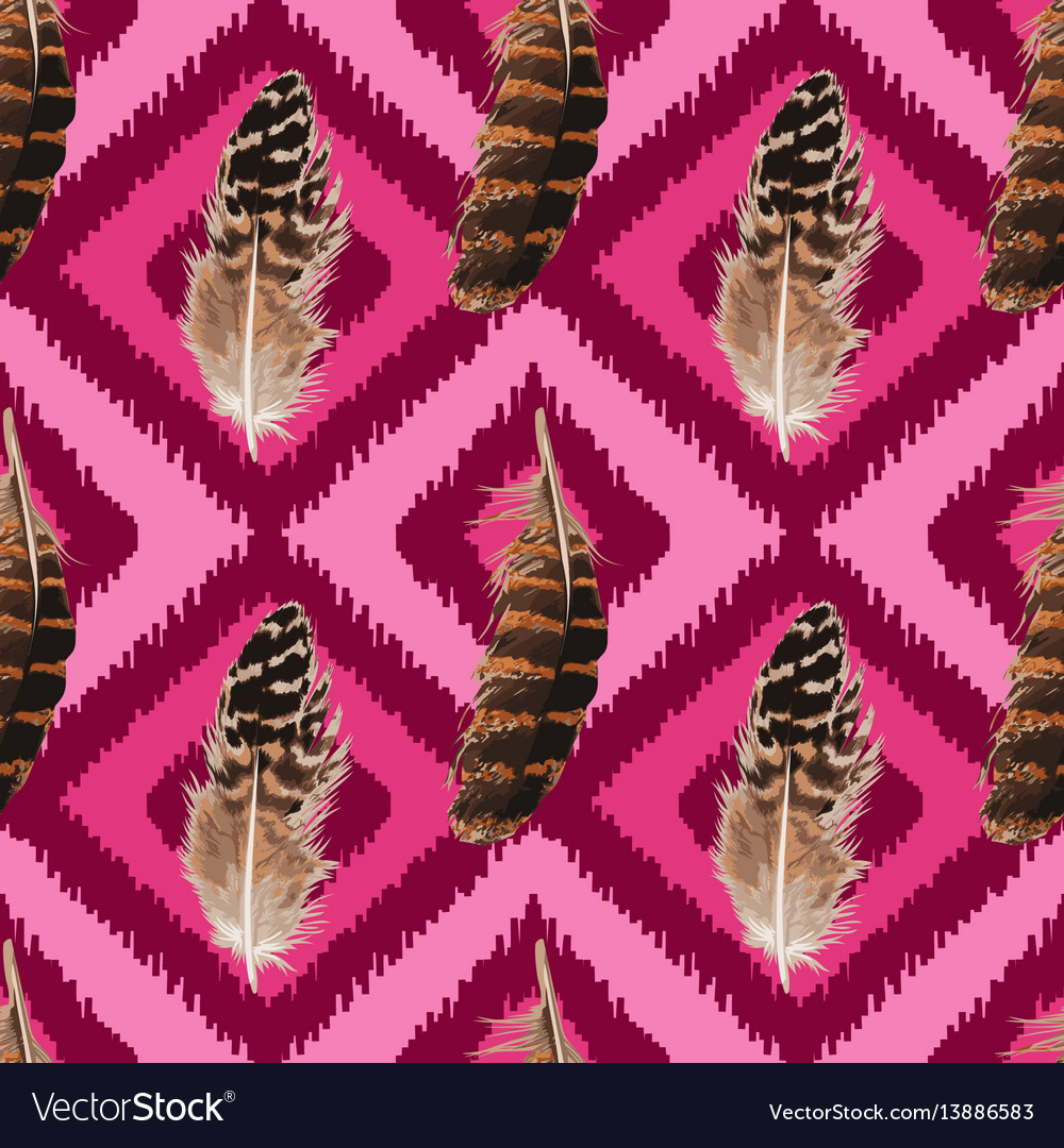 Feather seamless pattern