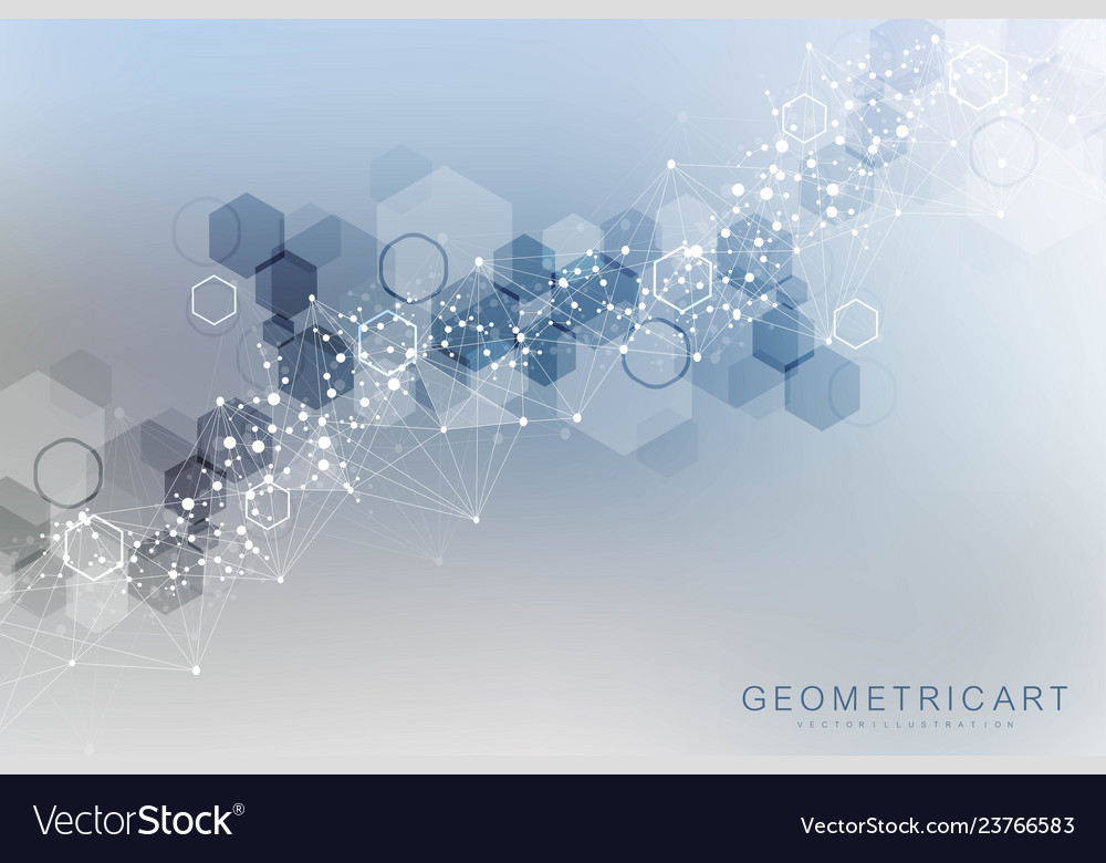 Geometric abstract background with connected line vector image Geometric abstract background with connected line