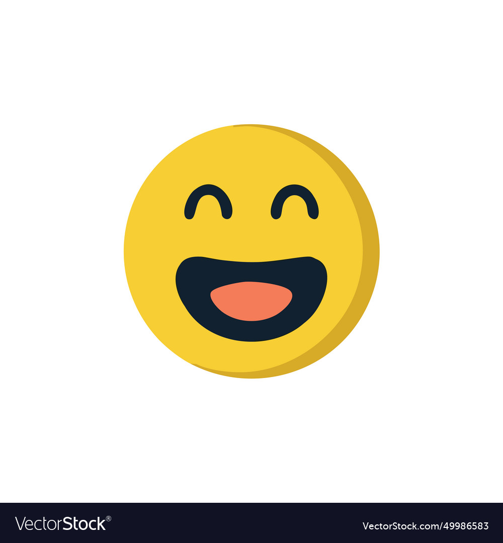 Happy emoji Royalty Free Vector Image - VectorStock