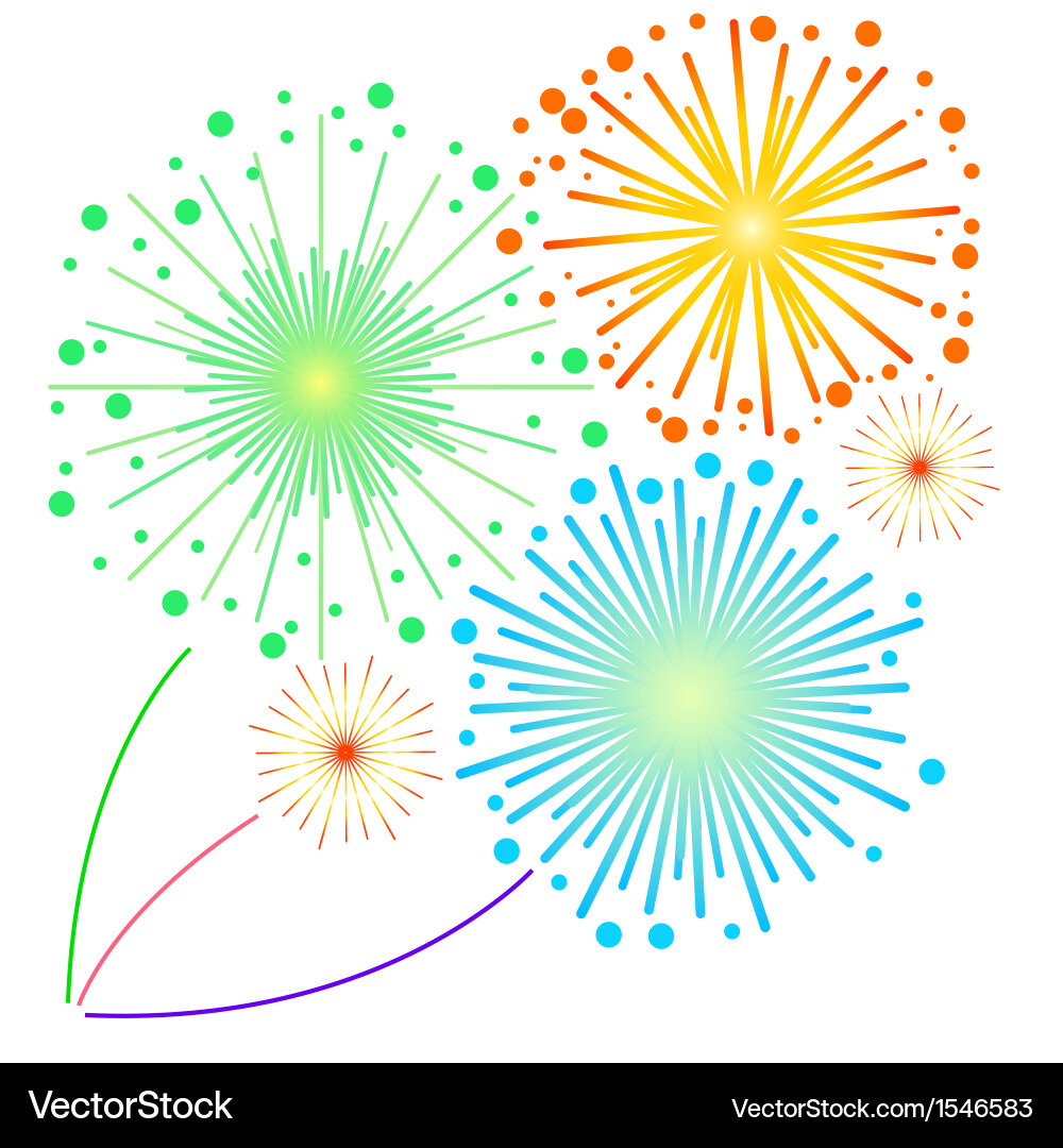Holiday firework Royalty Free Vector Image - VectorStock