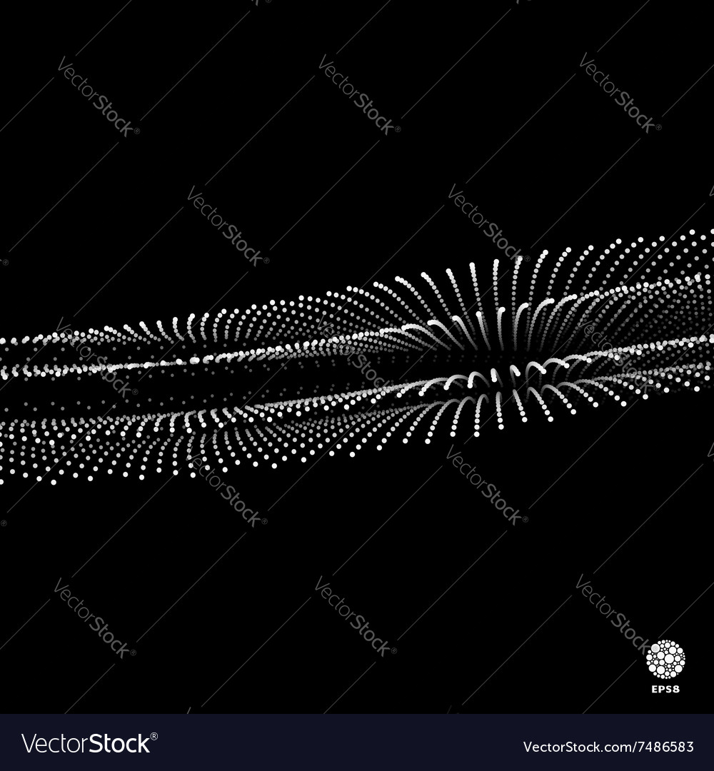 Point flow design template abstract