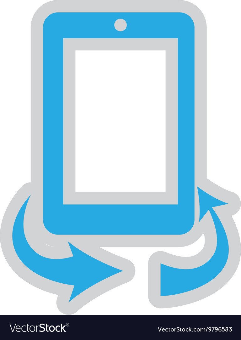 Rotate screen button isolated icon design