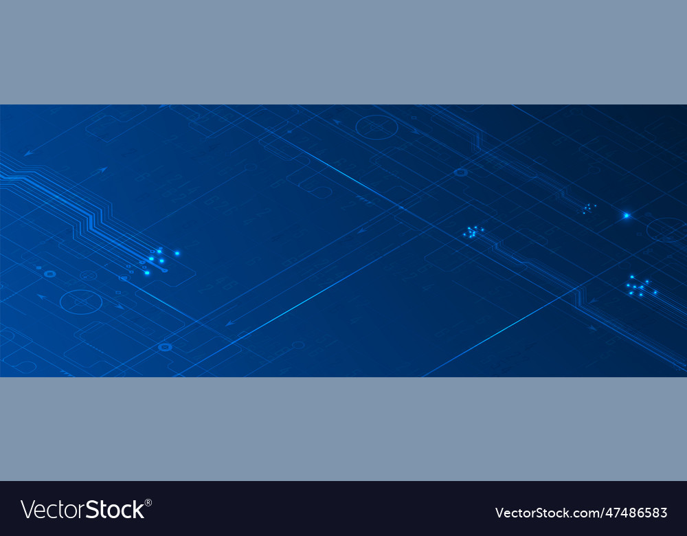 Technology data background idea of global vector image Technology data background idea of global