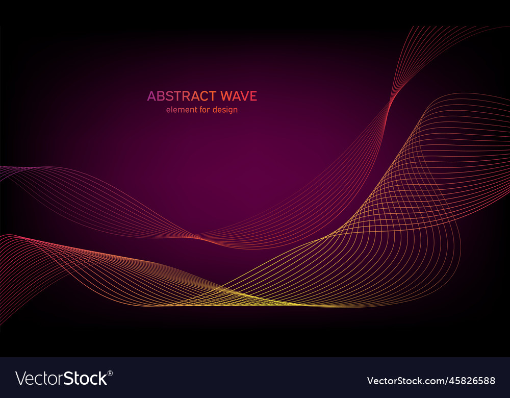 Abstract wave element for design digital Vector Image Abstract wave element for design digital