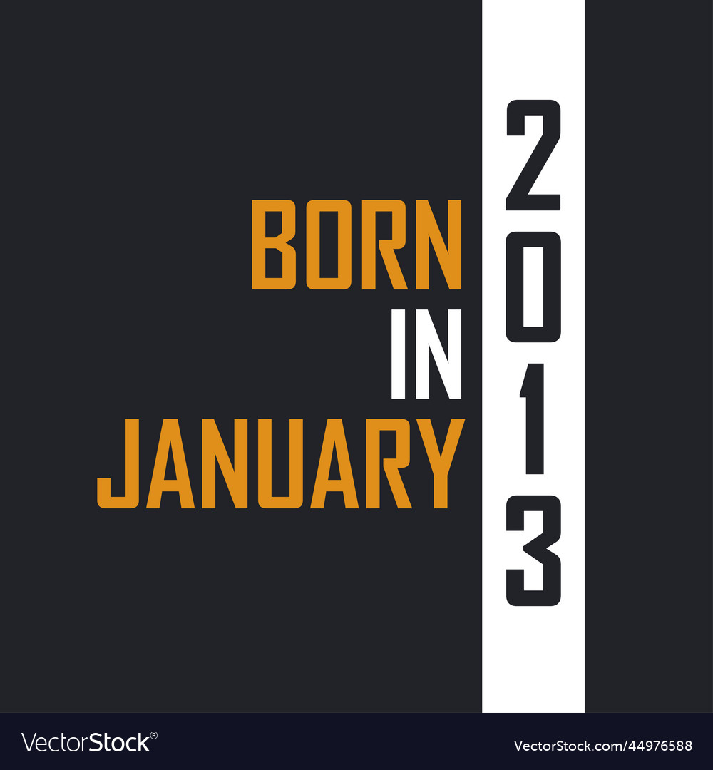 Born in january 2013 aged to perfection birthday