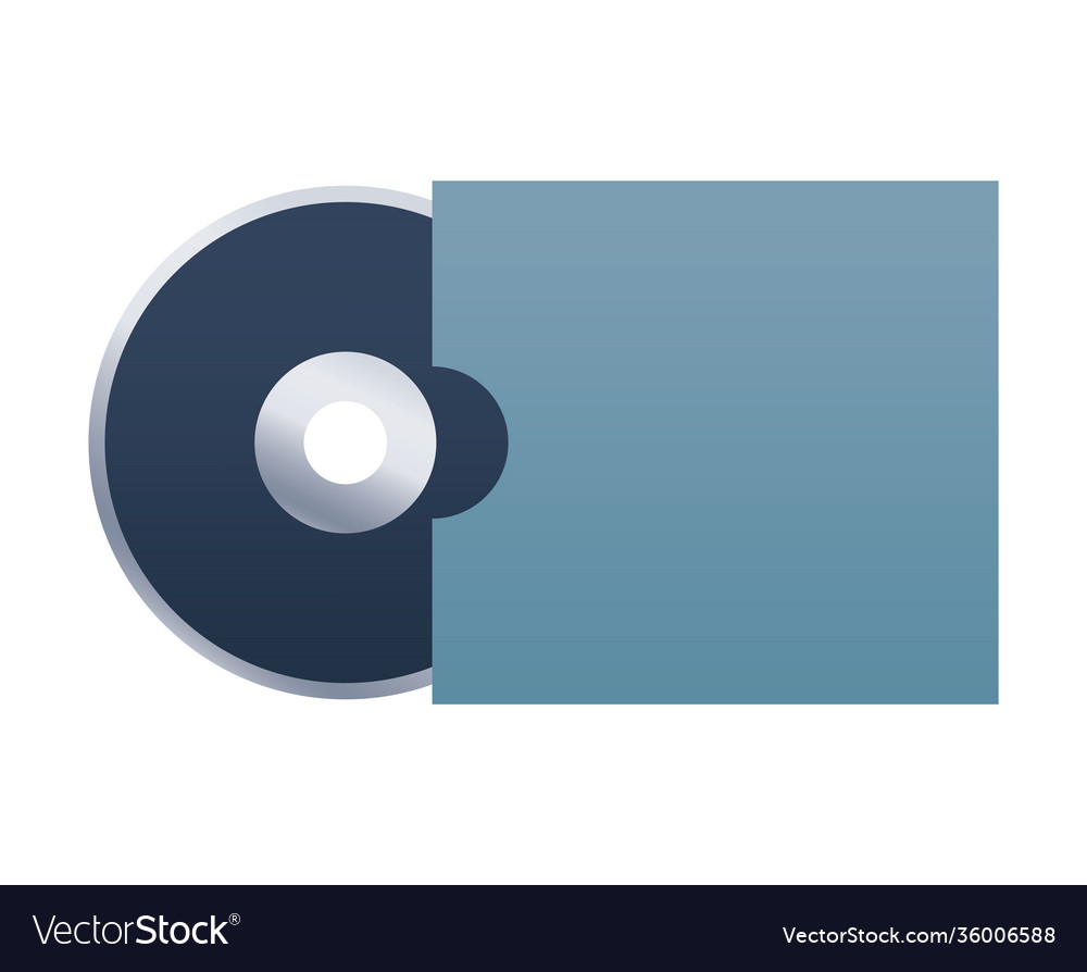 Compact disk mockup branding element icon