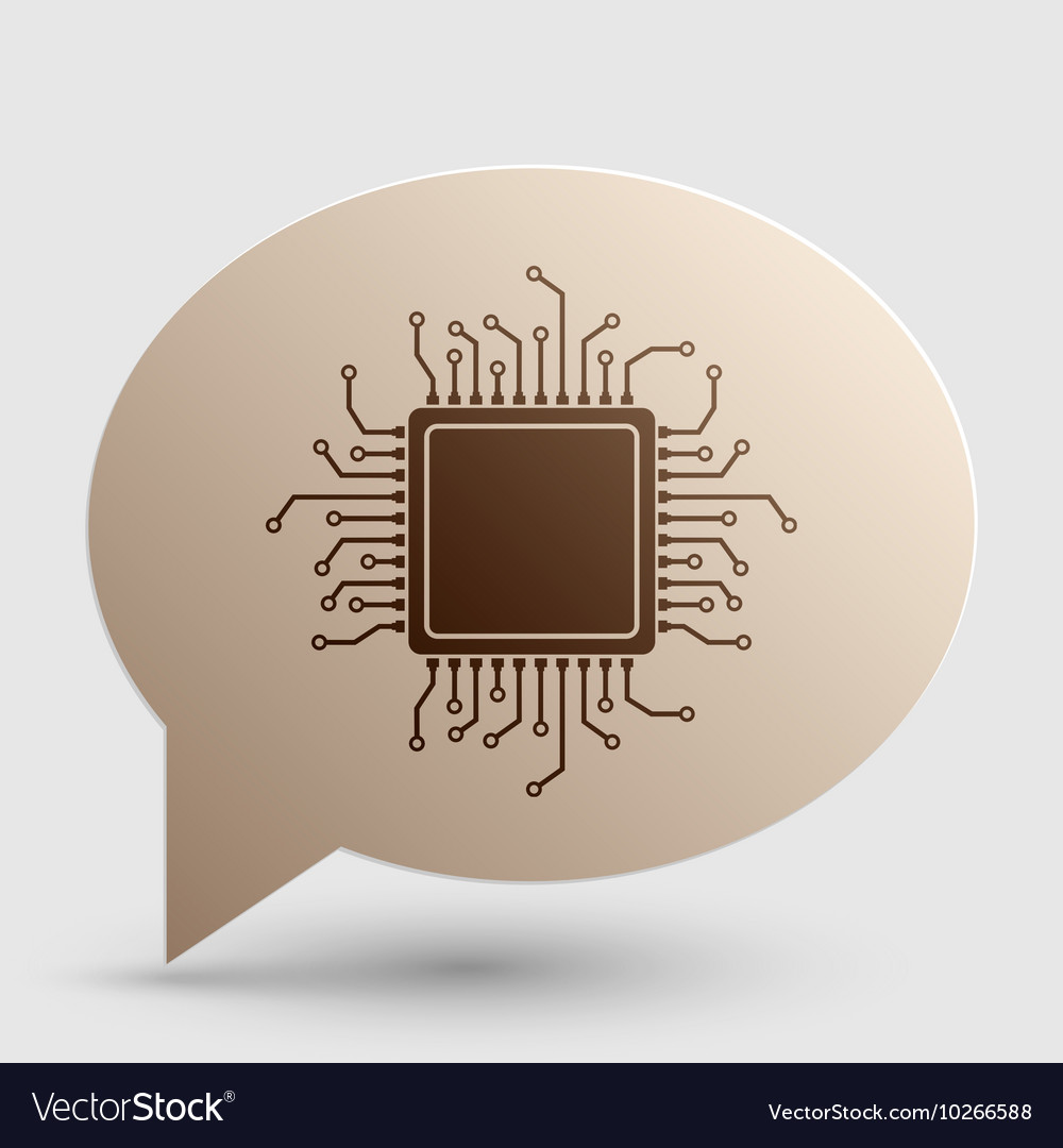 Cpu microprocessor brown gradient