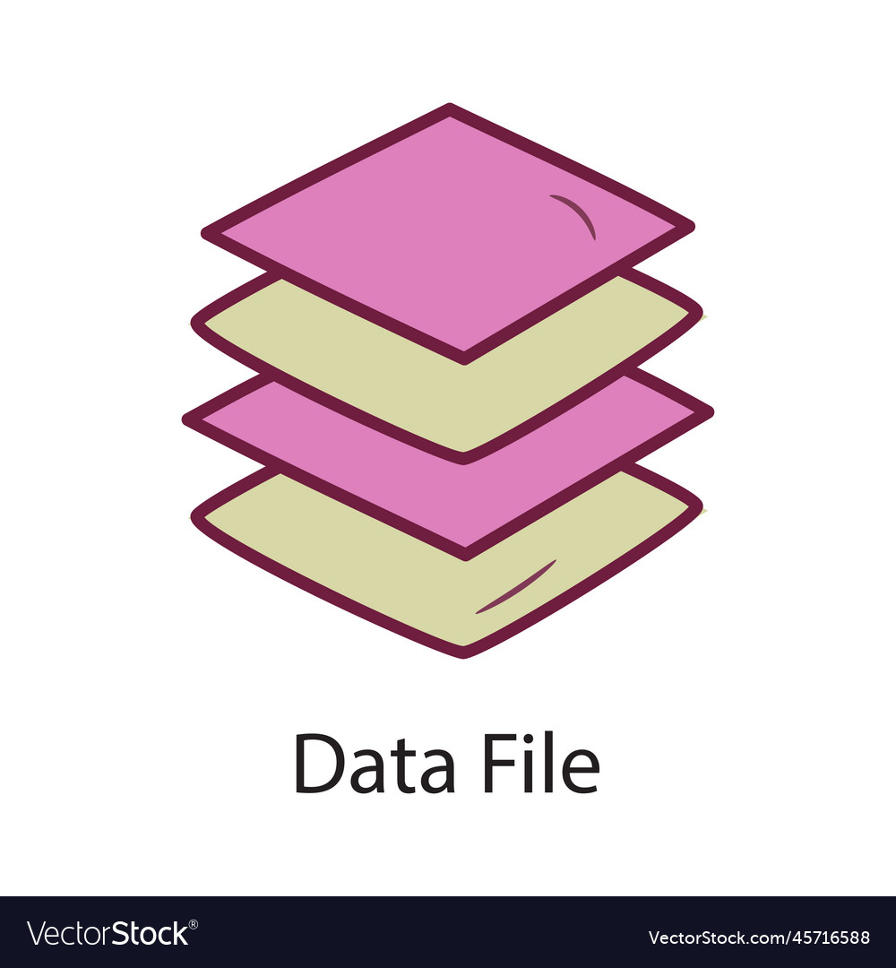 Data file fill outline icon design d