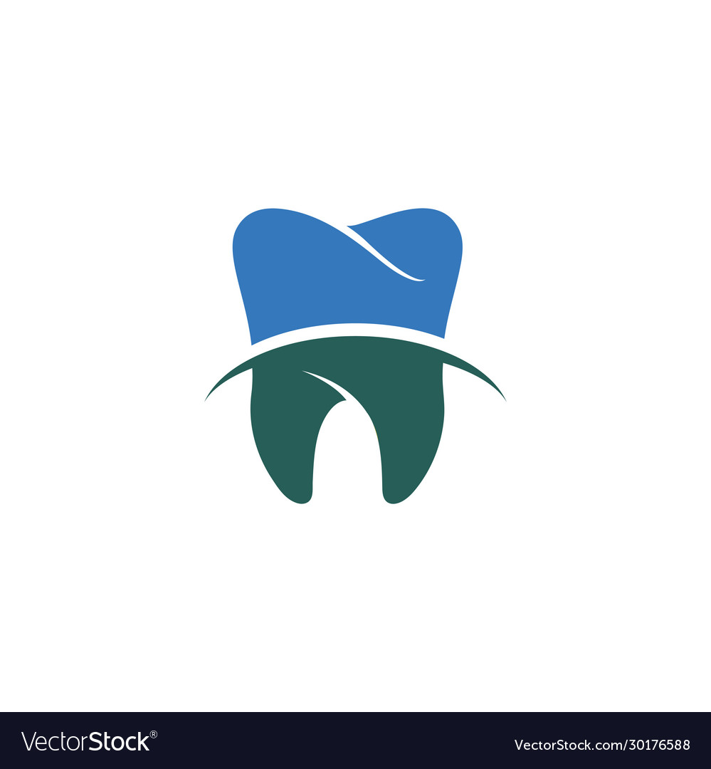 Dental graphic design template isolated Royalty Free Vector