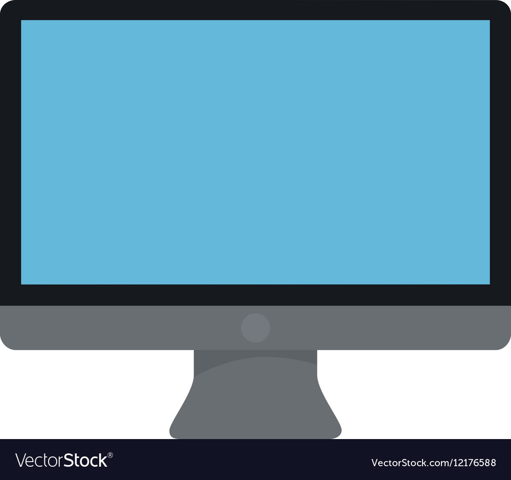 Desk computer icon image
