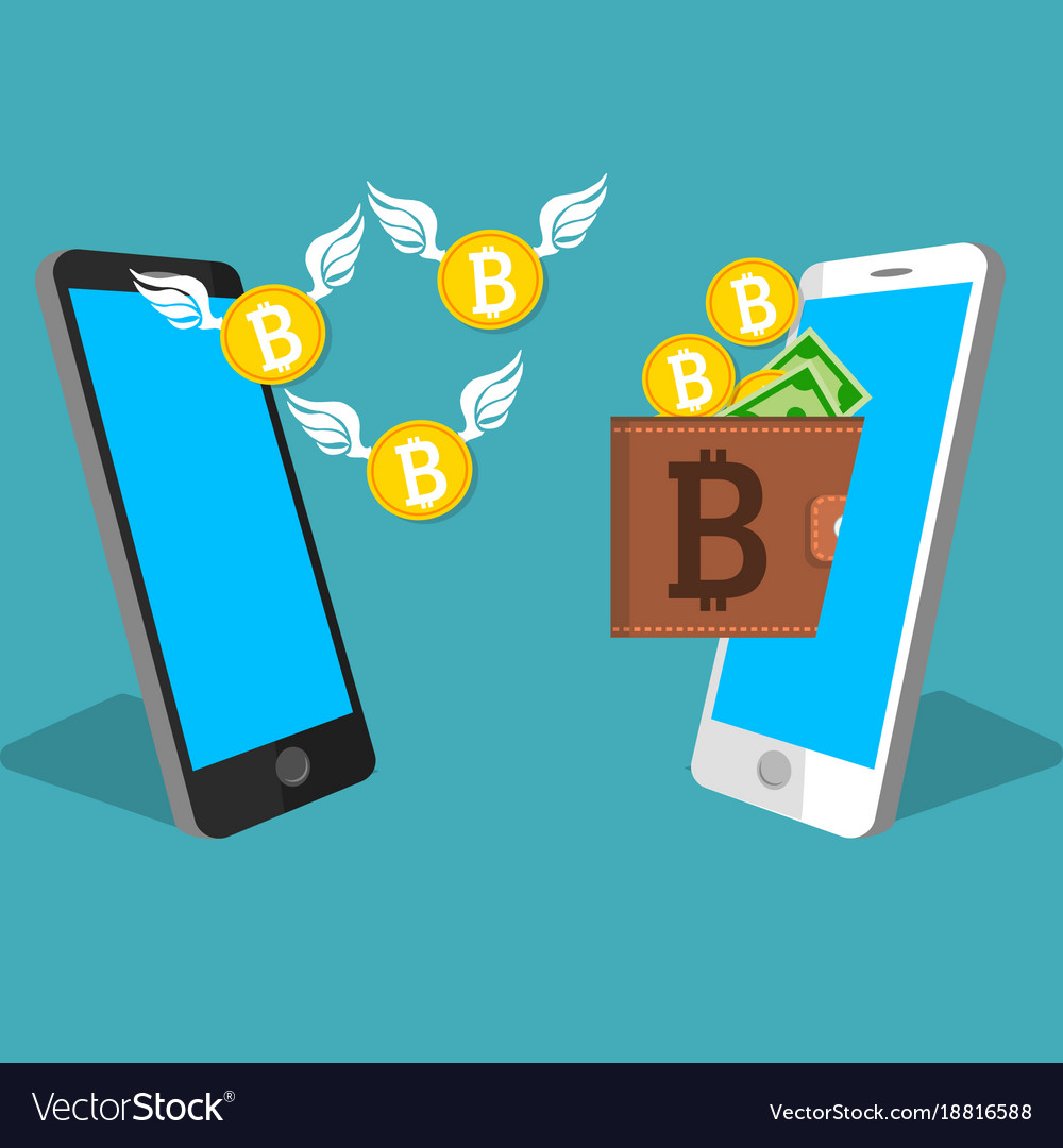 Digital bitcoin mobile wallet