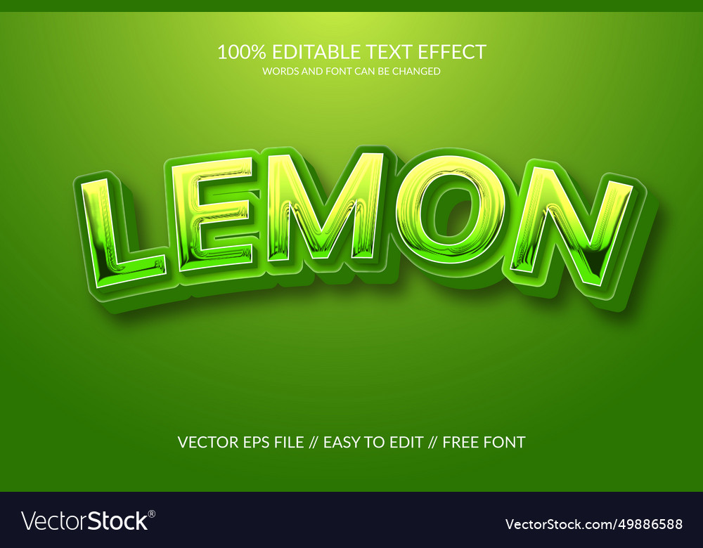 Lemon fully changeable text effect