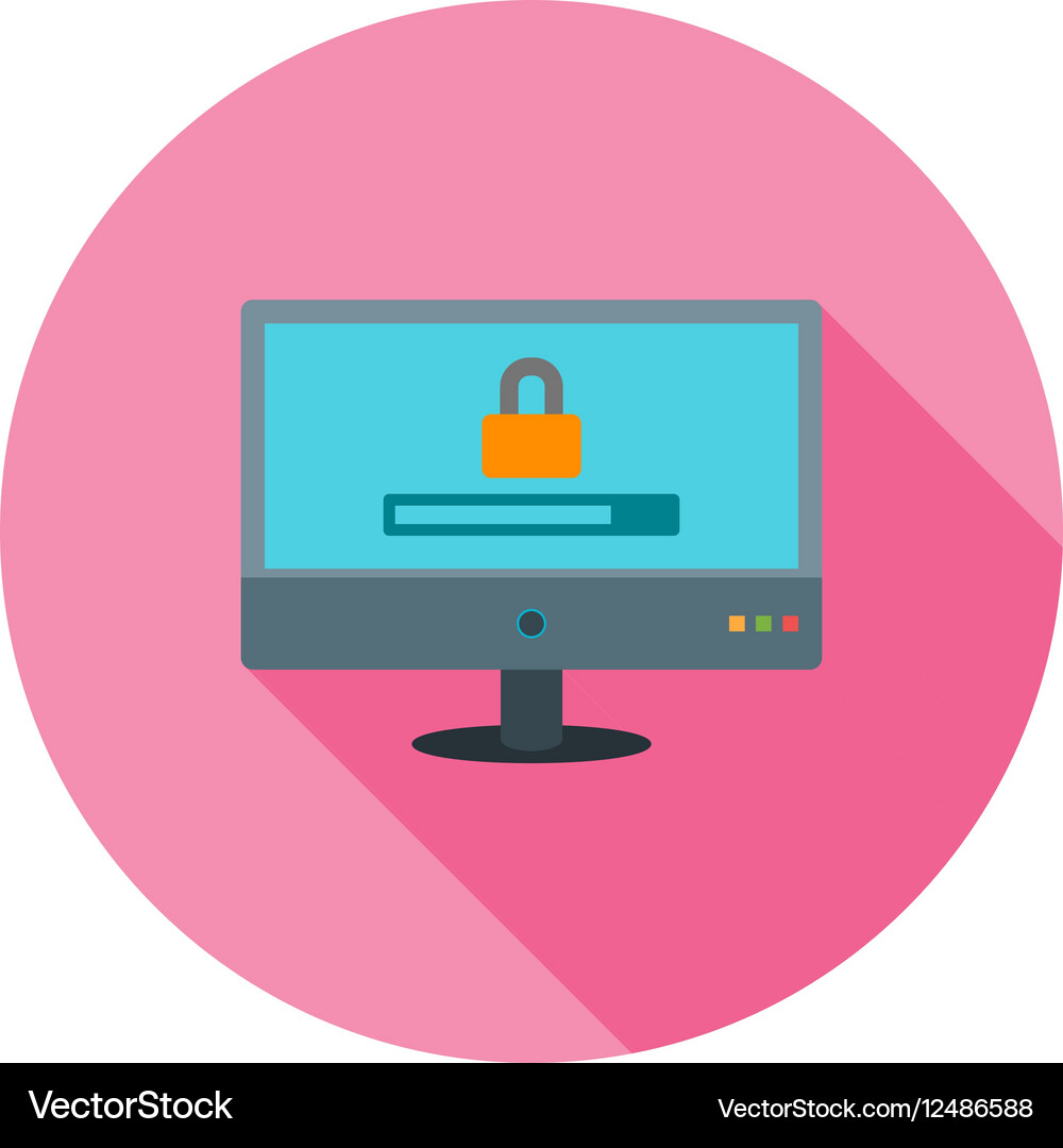 Locked system Royalty Free Vector Image - VectorStock