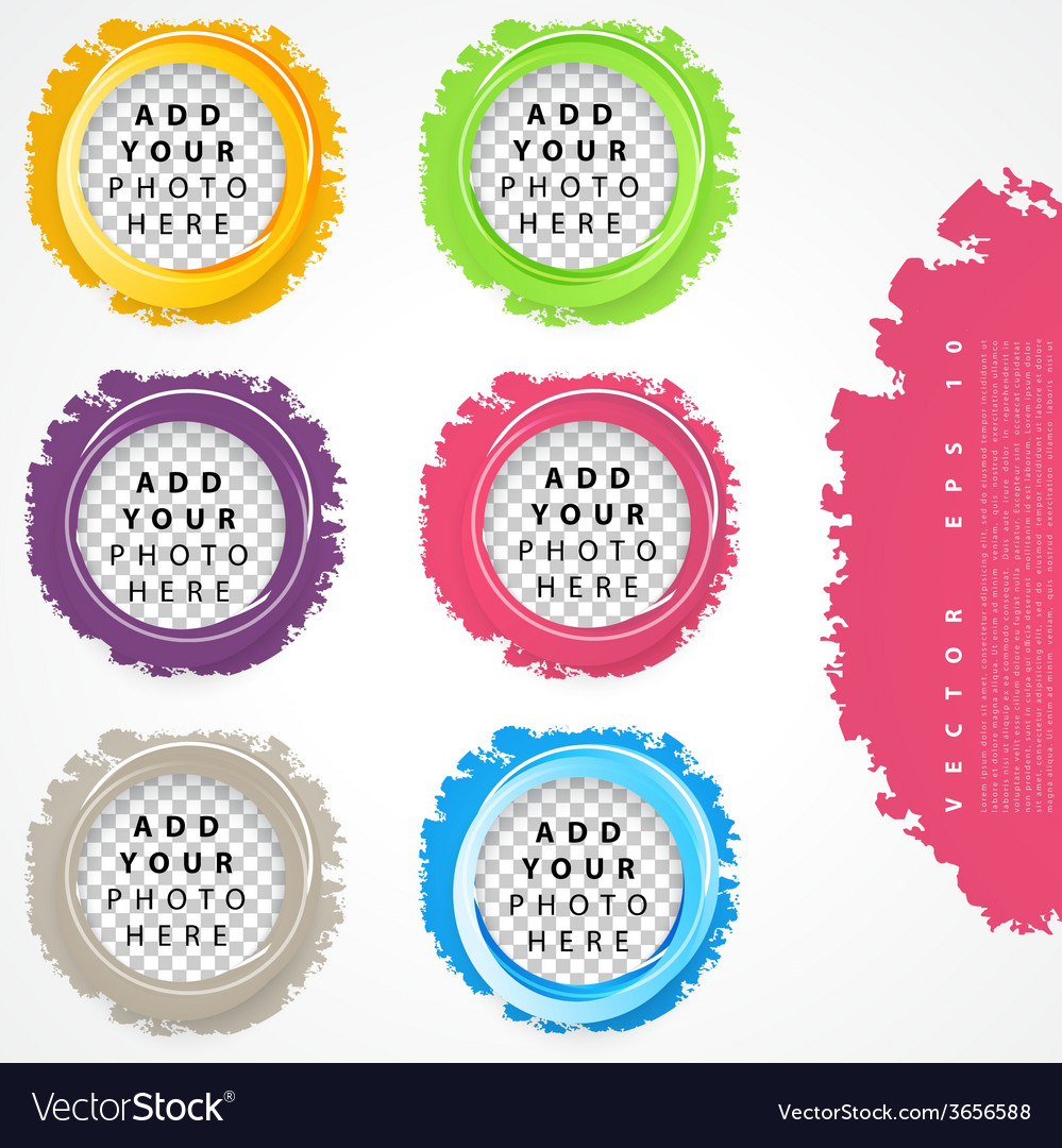 Set of color circles