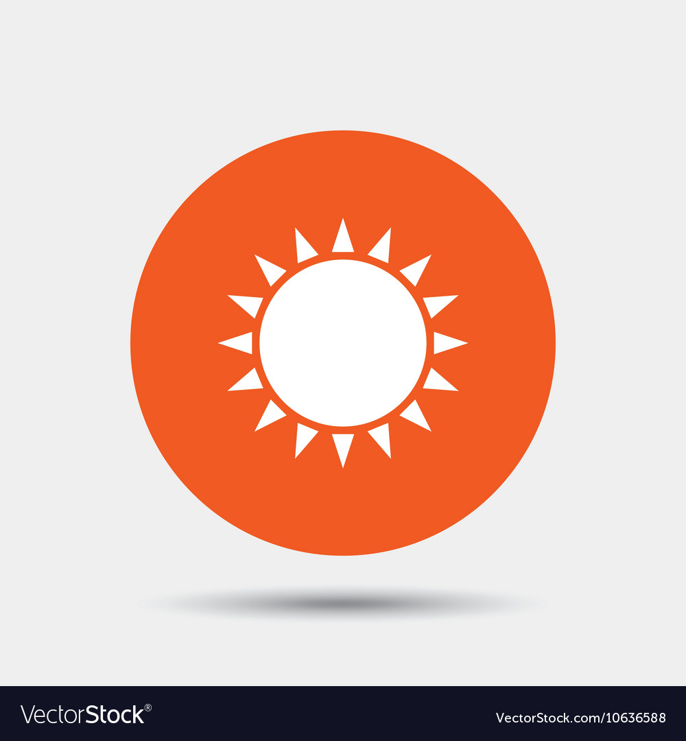 Sun icon sunlight summer symbol Royalty Free Vector Image