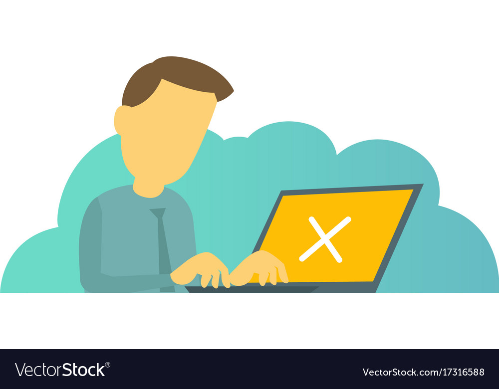 Systemfehler bei Laptop-Mann-Manager Programmierer
